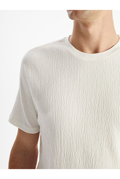 LC Waikiki LCW Herren-T-Shirt mit Rundhalsausschnitt und kurzen Ärmeln