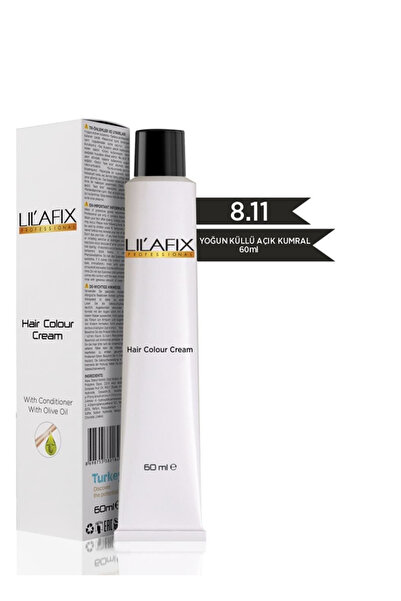 Lilafix LİLAFİX SAÇ BOYASI 8.11 YOĞUN AÇIK KÜLLÜ KUMRAL 60 ml