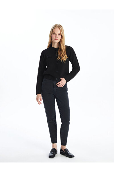 LC Waikiki Black Mom Fit Women's Jean Pants