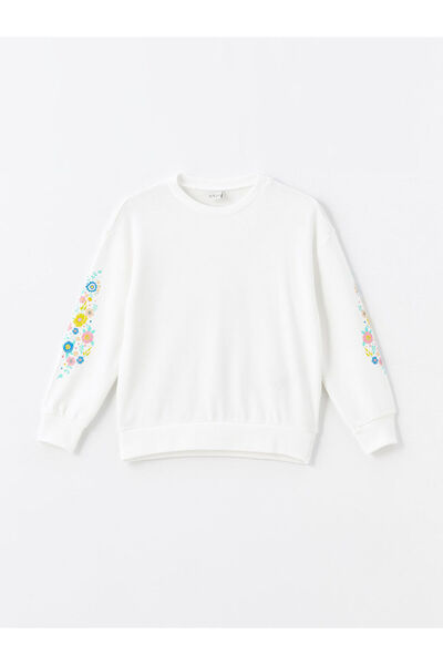 LC Waikiki Crew Neck Girl's Thick Sweatshirt