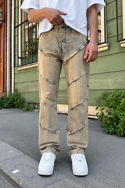 HAFKAGİYİM Vintage Full Design Detail 4Z Gd Baggy Pants