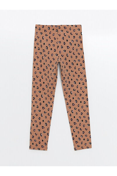 LC Waikiki LCW Kids Leggings pentru fete cu model cu talie elastică (W4)