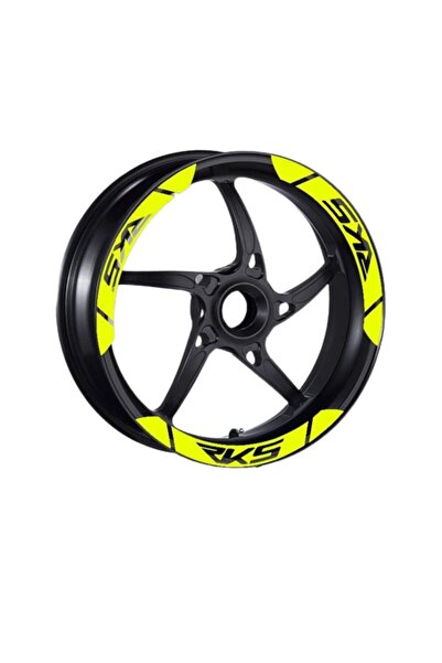 RKS Uyumlu Flo Sarı Geniş 1 Set Jant Şeridi