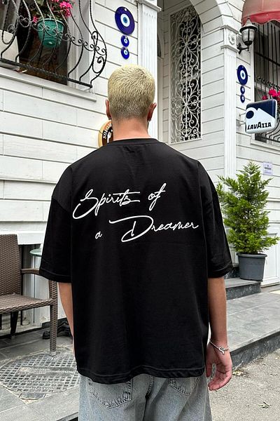 HAFKAGİYİM ΜΠΛΟΥΖΑ ΜΑΥΡΟ Dreamer OUTPLENTY PREMIUM Oversize