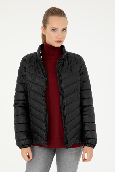 U.S. Polo Assn. Palton negru de damă 50292657 -VR046