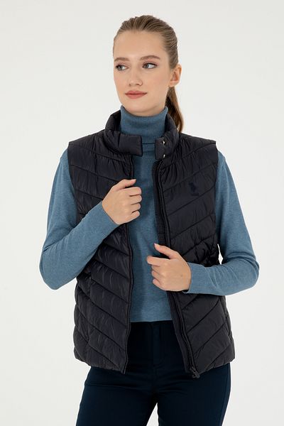 U.S. Polo Assn. Women's Navy Blue Vest 50292675 -Vr033