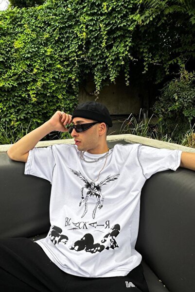 HAFKAGİYİM Tricou oversize ALB Alien