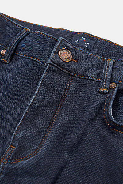 W Collection LACİVERT BORU PAÇA SPOR PANTOLON