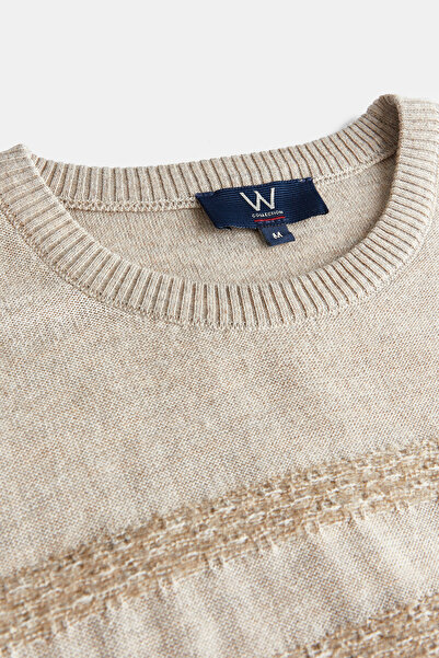 W Collection BEIGE KNIT SWEATER