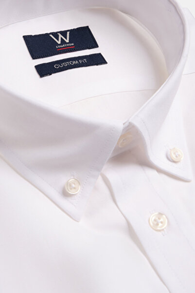 W Collection White Button down Collar Shirt