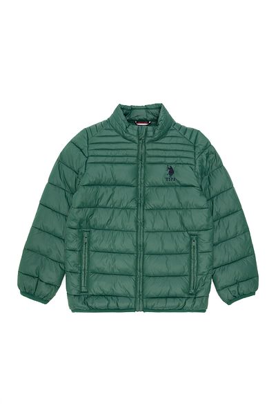 U.S. Polo Assn. معطف للأولاد باللون الأخضر الداكن 50292884 -VR079