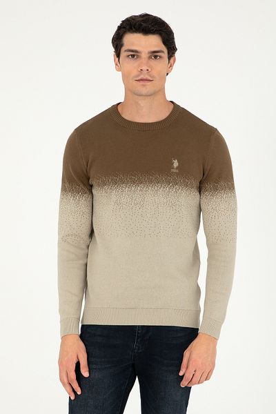 U.S. Polo Assn. Men's Khaki Sweater 50293538 -Vr027