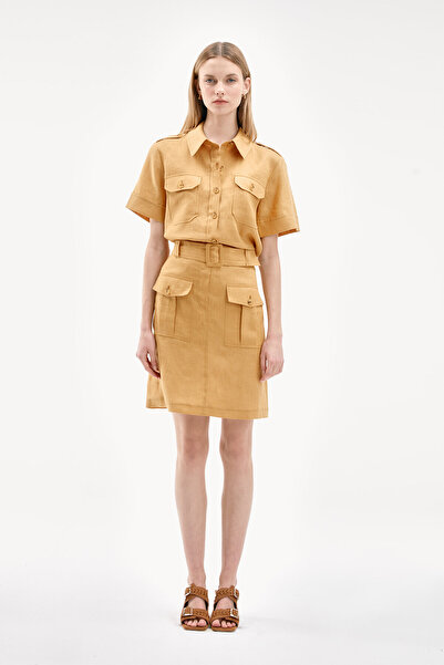 W Collection Hardal Keten Mini Etek