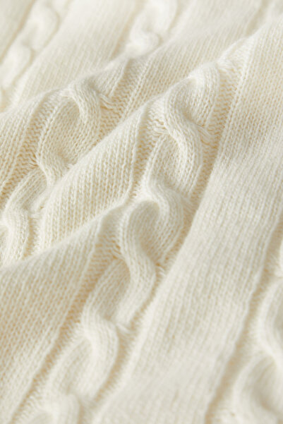 W Collection Ekru Yün/polyamid Triko Kazak