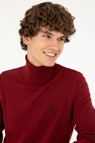 U.S. Polo Assn. Мъжки пуловер с висока яка Borda Basic 50293523 -Vr014