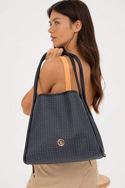U.S. Polo Assn. Women's Black Shoulder Bag 50293713 -Vr046