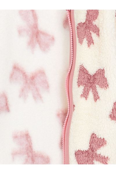 LC Waikiki Lw - Hooded Patterned Baby Girl Cardigan