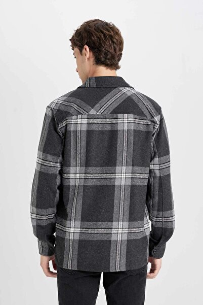 DeFacto Dfm - Regular Fit Checked Lumberjack Long Sleeve Shirt