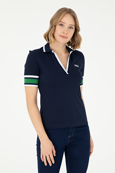 U.S. Polo Assn. Kadın Lacivert Tişört 50296155-VR033