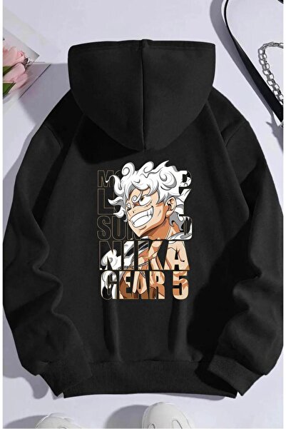 Massgai Hanorac supradimensionat cu glugă, unisex, monkey Nika Gear 5, design imprimat