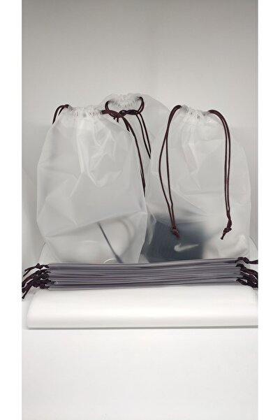 meapuff 10lu Set 25*35cm (medium) Su Geçirmez Büzme Ipli Kozmetik Makyaj Tatil Çantası