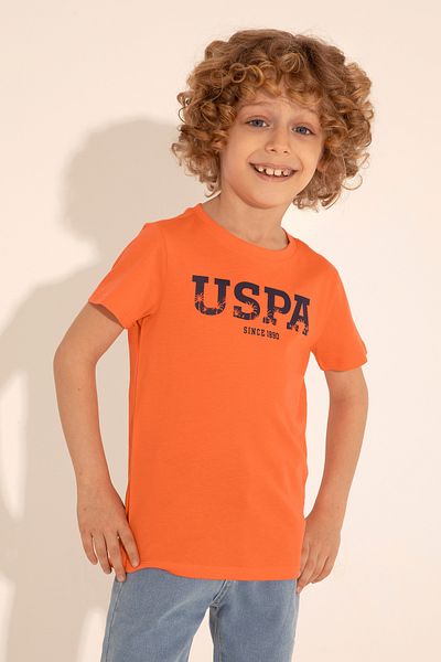 U.S. Polo Assn. Tricou pentru băiat cu model flori de rodie - decolteu 50284816 -VR039