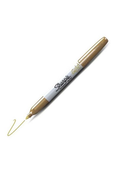 Sharpie SHARPIE1834364 - Permanent Marker Pen, Metallic Gold Bulk