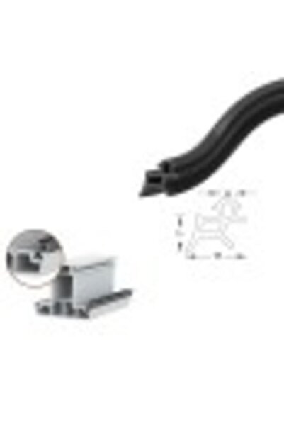 CONTACALL Pimapen PVC استبدال نافذة الباب حشية الفتيل 150 متر أسود