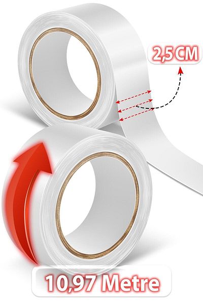 Walker Tape الترا عقد ™   شريط دوار - شريط شعر صناعي - 1 بوصة × 12 ياردة (2,5 سم × 11 م)