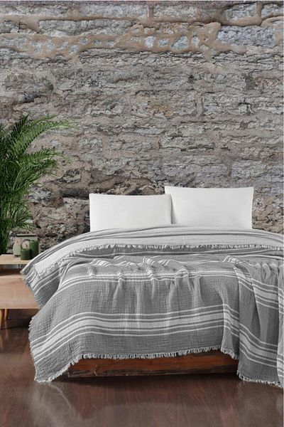 Mulberry Διπλό κουβερλί Buldan Muslin - Πικέ 100% Βαμβάκι