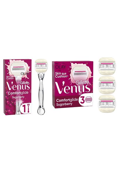 Gillette Venus Aparat de ras Venus Comfort Glide Sugarberry + 4 capete