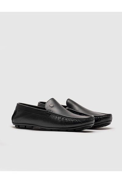Cabani Genuine Leather Black Men's Shoes