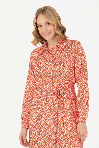 U.S. Polo Assn. Women's Orange Woven Dress 50279890 -Vr181