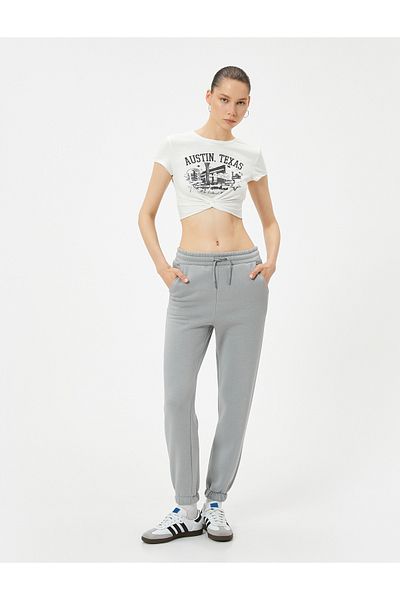 Koton Παντελόνι Jogger με δεμένη μέση και τσέπες