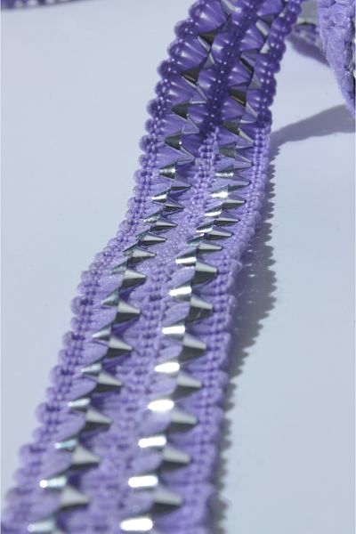 ÖZPAŞ TEKSTİL VE AKSESUAR Shiny Lilac Confetti Strip - 2.5cm, 3 m
