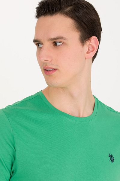 U.S. Polo Assn. Ανδρικό μπλουζάκι Basic Crew Neck Green 50263026-VR054