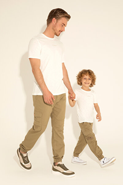 U.S. Polo Assn. Erkek Çocuk Haki Kanvas Pantolon 50282990-VR027