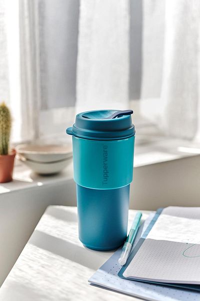 Tupperware All with Me Water Bottle & Flask Pink and Blue 490 ml