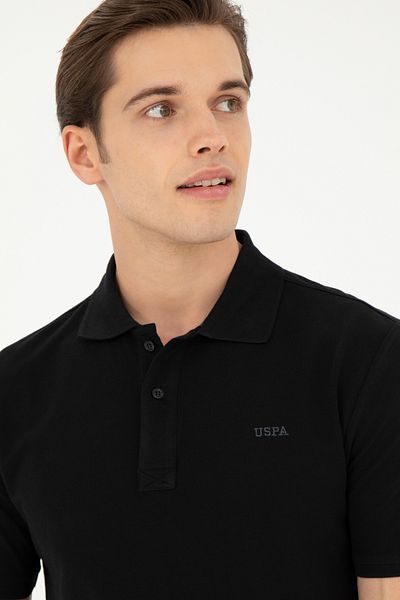 U.S. Polo Assn. Pánské černé tričko
