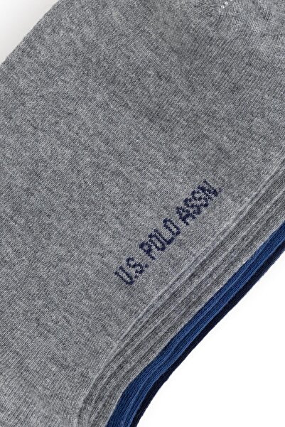 U.S. Polo Assn. Мъжки сиви меланжови чорапи 50274166-VR086