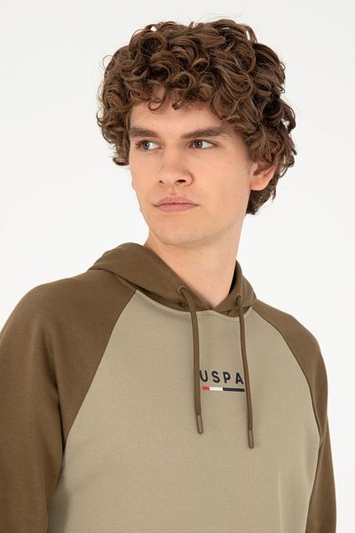 U.S. Polo Assn. Men's Light Khaki Sweatshirt 50293358 -Vr183