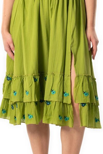 Eliş Şile Bezi Паласкова довга літня спідниця - Lavinya Vual з вишивкою