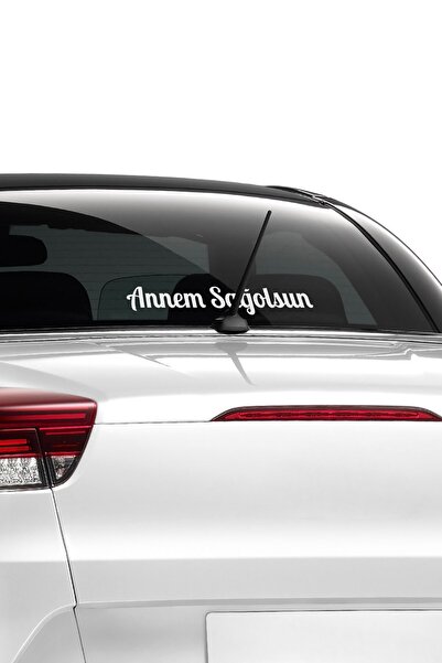 Artikel White Thank You Mom Car Sticker 21X29 Cm, Auto Sticker, Car Sticker