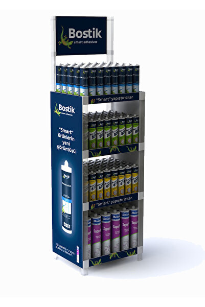 BOSTİK Bostik Nötr Silikon 25 Adet Siyah Şeffaf Beyaz Antrasit, Siyah