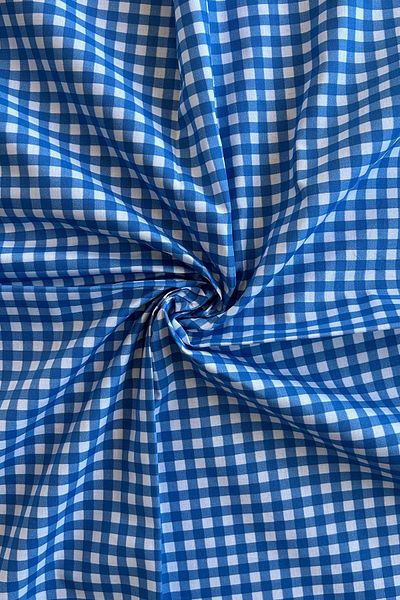 Doray Kumaş Βαμβακερό ύφασμα ποπλίνας με σχέδιο Gingham / DRY 161