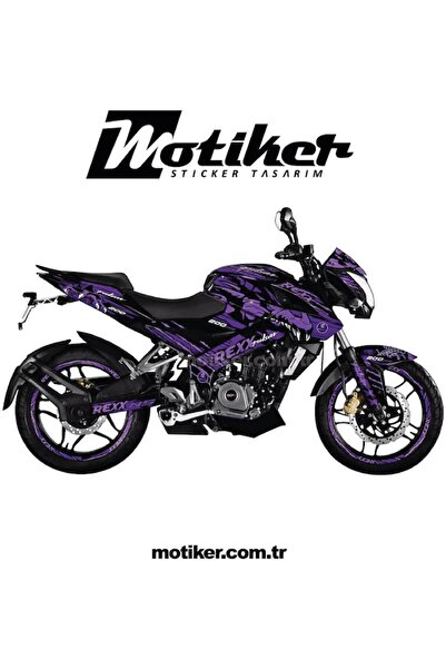 Motiker Bajaj NS200 Rexx Sticker Etiket Kaplama Modeli