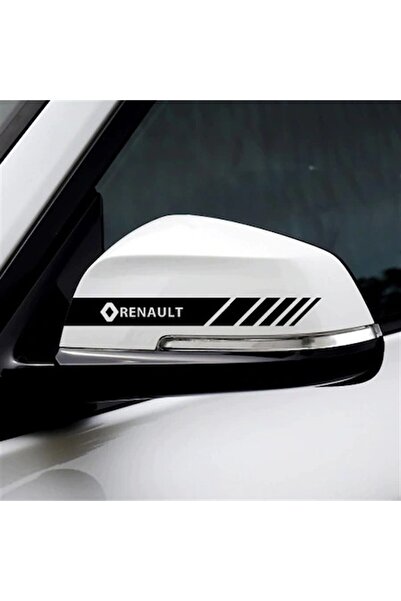 Motiker Renault Logo ve Yazılı Ayna Sticker Etiket Modeli