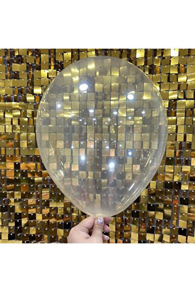 YCK BALON 12" İç Mekan Dekorasyon Balonu Şeffaf - 20 Adet