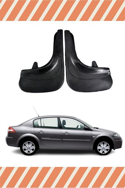 Heda Tex Renault Megane 2 Sd 2004-2010 2-Piece Dust Cover Fender Mud Flap