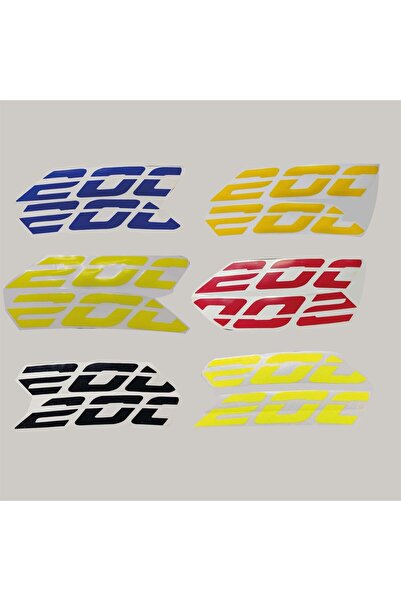 Motiker Bajaj Pulsar NS200 200 Yazısı Sticker Etiket Modeli